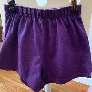 Dark Purple Soffe Shorts